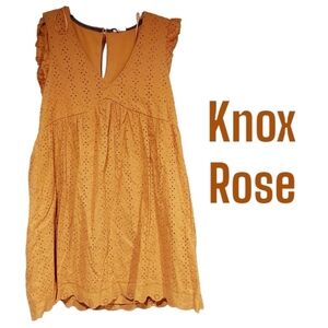 Knox Rose dress gold womens size medium